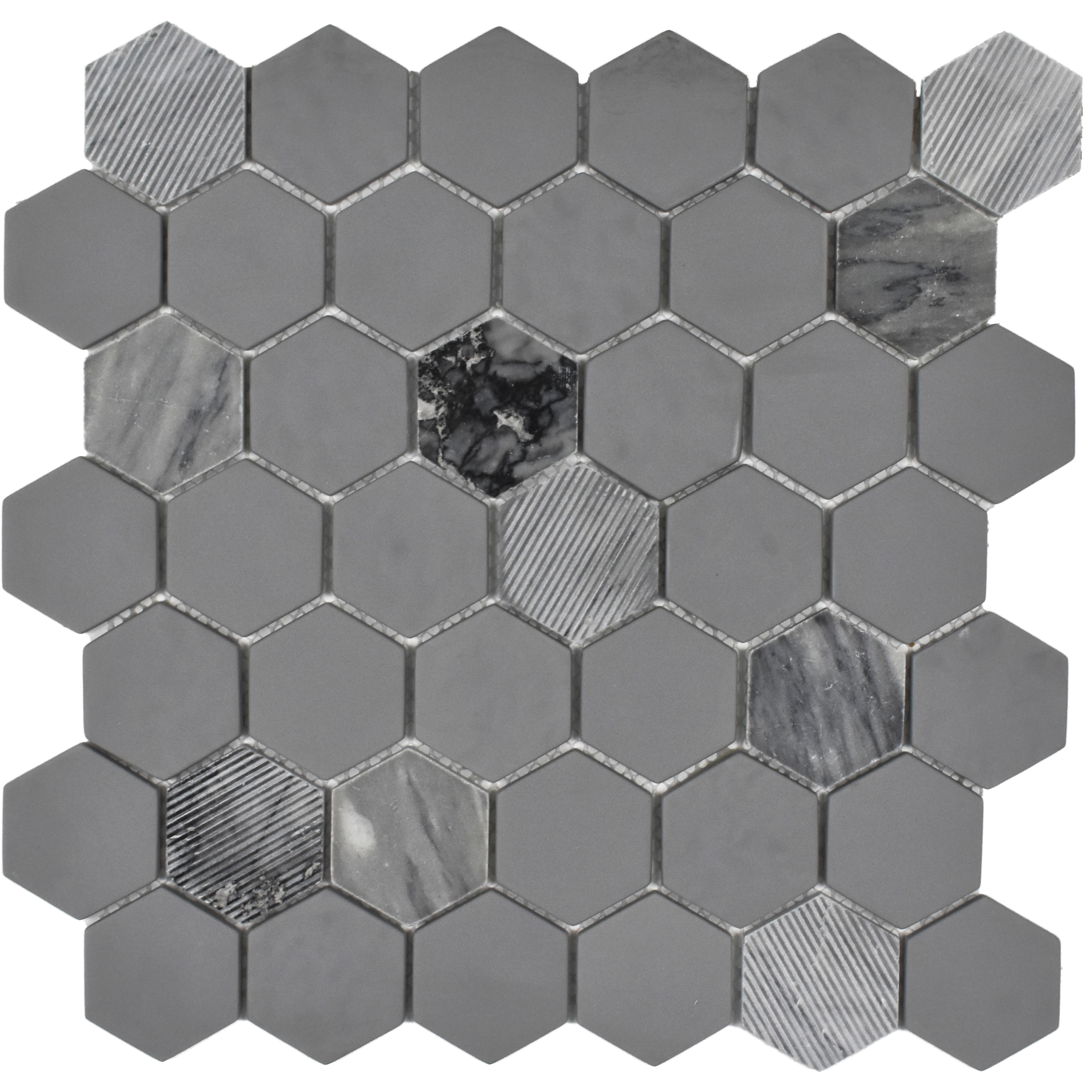 Gray Granite Hexagon